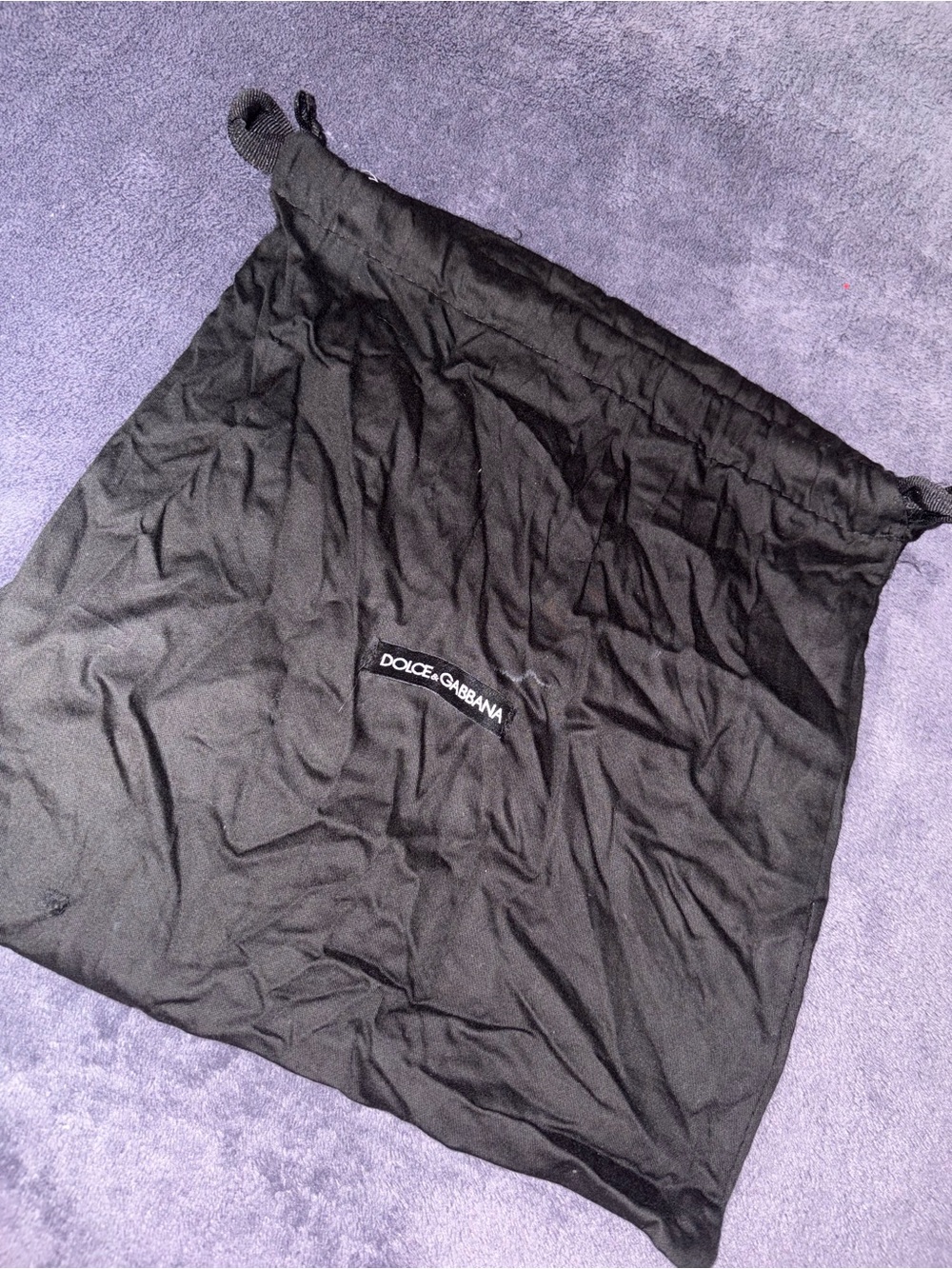 Dolce & Gabbana Black Drawstring Dust Bag